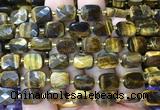 RTBS14 15 inches 8*10mm faceted rectangle yellow tiger eye beads wholesale
