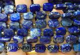 RTBS17 15 inches 8*10mm faceted rectangle Lapis lazuli beads wholesale