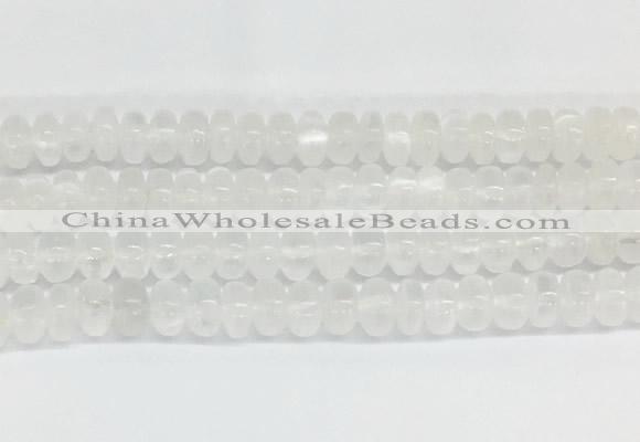 SEBS09 15 inches 5*8mm round selenite gemstone beads wholesale