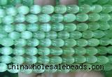 SEBS100 15 inches 6*9mm rice selenite gemstone beads wholesale