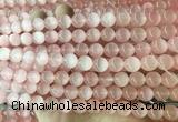 SEBS112 15 inches 6mm round selenite gemstone beads wholesale