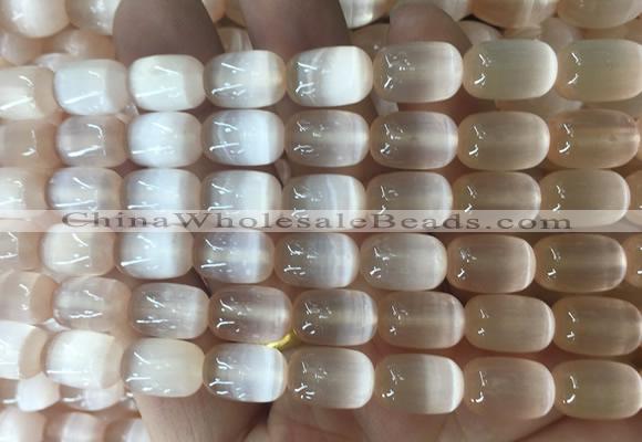 SEBS126 15 inches 8*12mm drum selenite gemstone beads wholesale