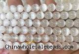 SEBS136 15 inches 8mm round selenite gemstone beads wholesale