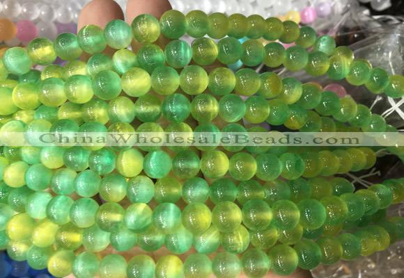 SEBS45 15 inches 6mm round selenite beads wholesale