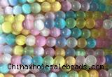 SEBS50 15 inches 6mm round selenite beads wholesale