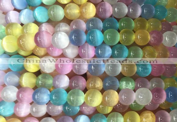 SEBS50 15 inches 6mm round selenite beads wholesale