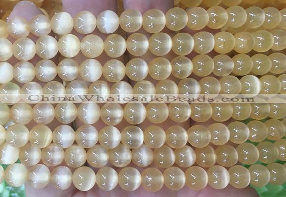 SEBS75 15 inches 6mm round selenite gemstone beads wholesale