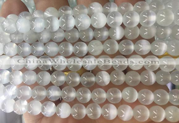 SEBS82 15 inches 6mm round selenite gemstone beads wholesale