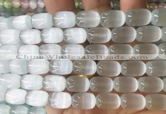 SEBS88 15 inches 8*12mm drum selenite gemstone beads wholesale