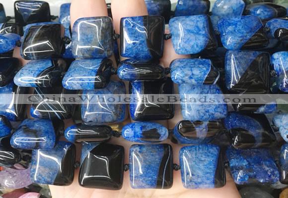 SRBS22 15 inches 18*18mm square Agate gemstone beads wholesale