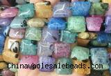 SRBS27 15 inches 18*18mm square Agate gemstone beads wholesale