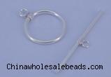 SSC02 5pcs 16mm donut 925 sterling silver toggle clasps