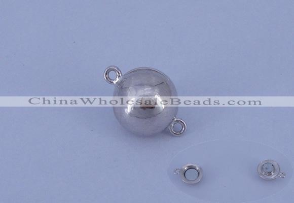 SSC108 5pcs 10mm round 925 sterling silver magnetic clasps