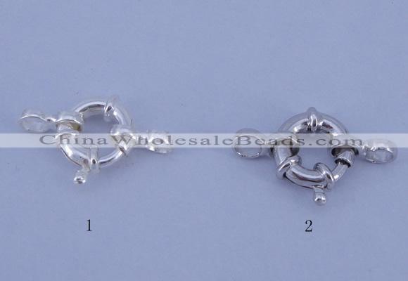SSC201 5pcs 10mm 925 sterling silver spring rings clasps
