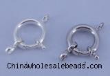 SSC208 5pcs 13.5mm 925 sterling silver spring rings clasps