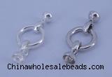 SSC216 5pcs 18mm sterling silver spring rings clasps