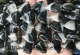 TABS01 15 inches 20*20mm triangle Agate gemstone beads wholesale