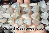TABS02 15 inches 20*20mm triangle Agate gemstone beads wholesale