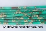 TBBS04 15 inches 4*13mm tube synthetic sea sediment jasper beads