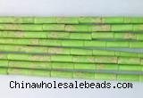 TBBS05 15 inches 4*13mm tube synthetic sea sediment jasper beads
