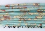 TBBS08 15 inches 4*13mm tube synthetic sea sediment jasper beads