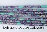 TBBS09 15 inches 4*13mm tube synthetic sea sediment jasper beads