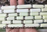 TBBS110 15 inches 8*15mm - 8*25mm tube lemon turquoise beads wholesale