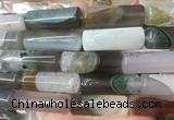 TBBS125 15 inches 13*40mm tube agate gemstone beads wholesale