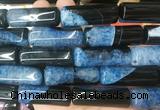 TBBS129 15 inches 13*40mm tube agate gemstone beads wholesale