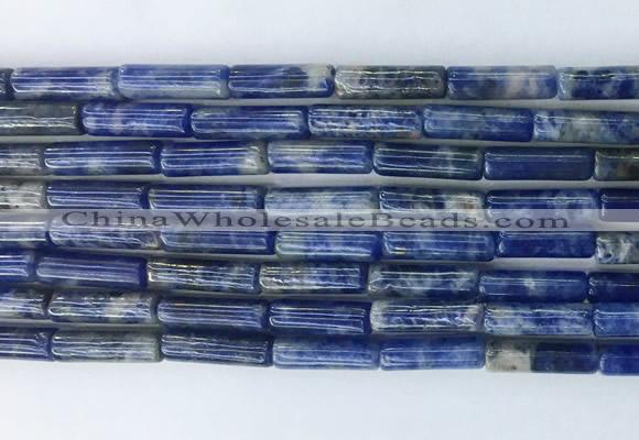 TBBS14 15 inches 4*13mm tube sodalite gemstone beads