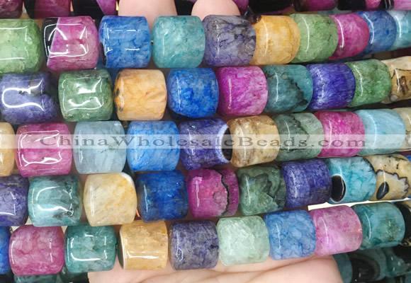 TBBS145 15 inches 13*14mm tube agate gemstone beads wholesale