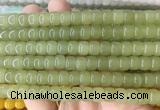 TBBS154 15 inches 7*9mm tube candy jade gemstone beads wholesale