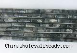 TBBS23 15 inches 4*13mm tube black labradorite gemstone beads