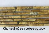 TBBS30 15 inches 4*13mm tube picture jasper gemstone beads