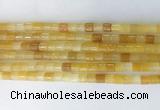 TBBS39 15 inches 3*5mm tube yellow aventurine gemstone beads