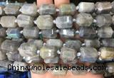TBBS47 15 inches 12*16mm faceted tube labradorite beads wholesale