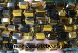 TBBS50 15 inches 12*16mm faceted tube yellow tiger eye beads wholesale