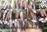 TDBS01 Top drilled 6*20mm - 8*55mm sticks sea urchin shell beads wholesale