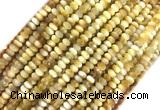 TEBS01 15 inches 2*4mm faceted rondelle golden tiger eye beads