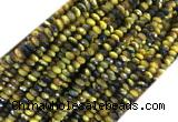 TEBS11 15 inches 2*4mm faceted rondelle yellow tiger eye beads