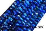 TEBS27 15 inches 5*8mm faceted rondelle blue tiger eye beads