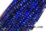 TEBS30 15 inches 4*6mm faceted rondelle blue tiger eye beads