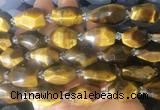 TEBS49 15 inches 12*16mm - 15*20mm faceted nuggets yellow tiger eye beads