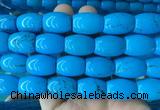 WBBS11 15 inches 15*20mm rice howlite turquoise gemstone beads wholesale