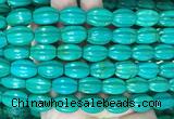 WBBS14 15 inches 12*16mm pumpkin howlite turquoise gemstone beads wholesale