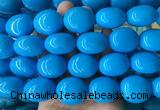 WBBS21 15 inches 23*27mm oval howlite turquoise gemstone beads wholesale