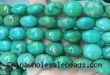 WBBS34 15 inches 18*20mm oval howlite turquoise gemstone beads wholesale