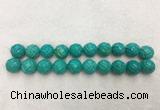 WBBS59 20mm carved round loose howlite turquoise gemstone beads wholesale