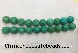 WBBS60 20mm carved round loose howlite turquoise gemstone beads wholesale